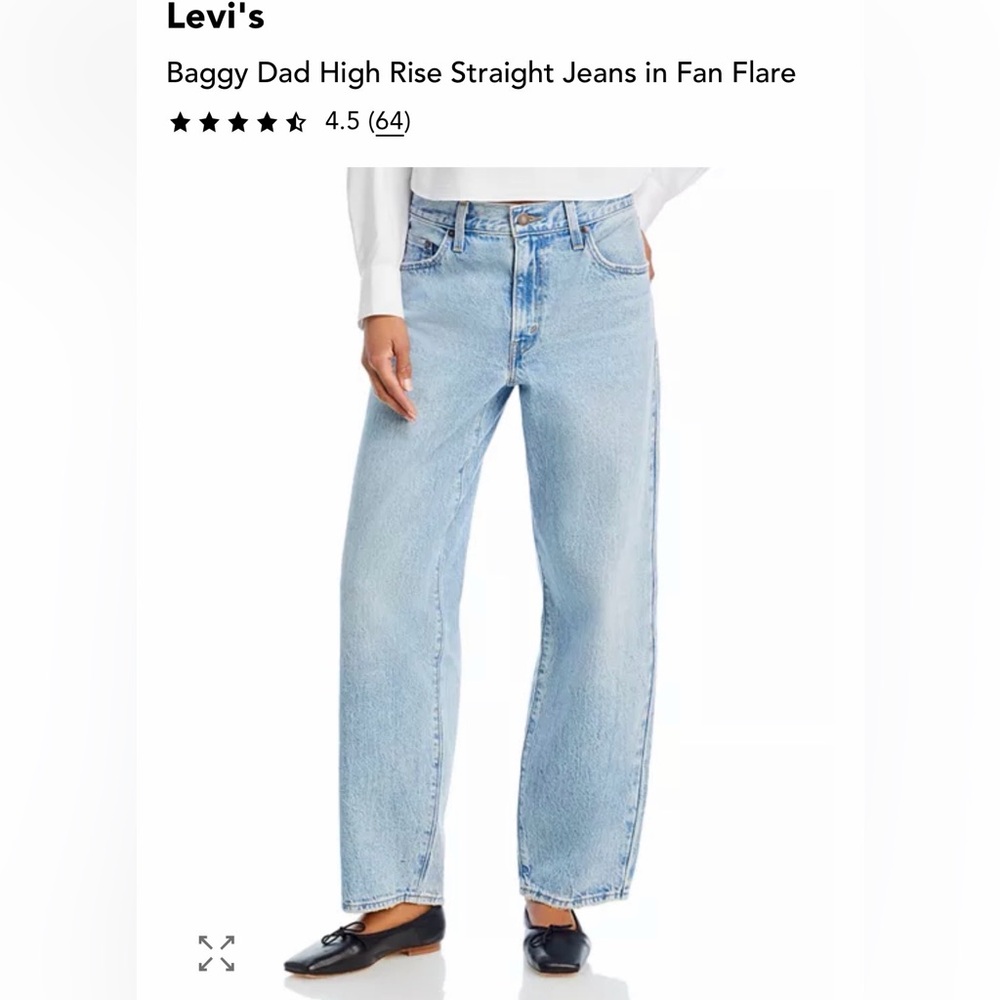 Levi’s Baggy Dad in Fan Flare 27